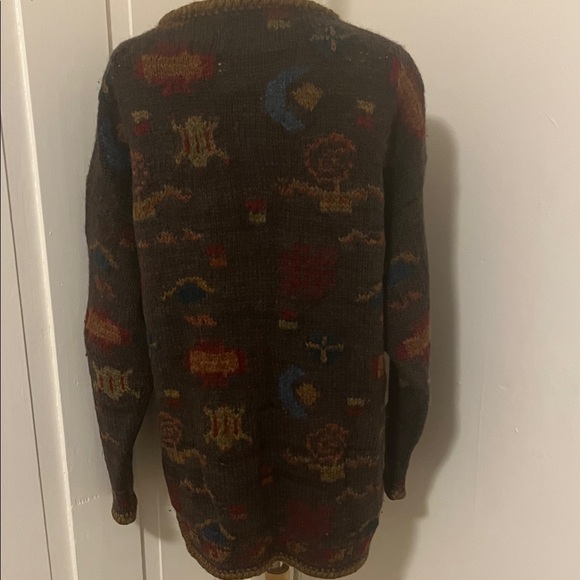 Vintage Lost Horizons Cozy Multicolor Button-Up Cardigan - Picture 3 of 10